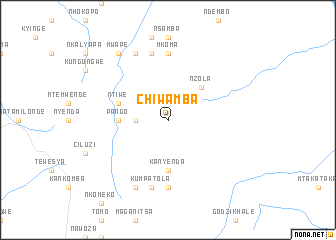 map of Chiwamba