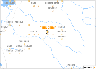 map of Chiwande