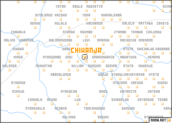 map of Chiwanja