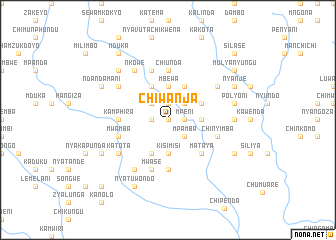 map of Chiwanja