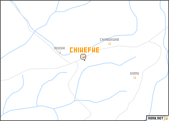 map of Chiwefwe