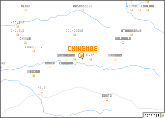 map of Chiwembe