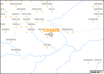 map of Chiwere