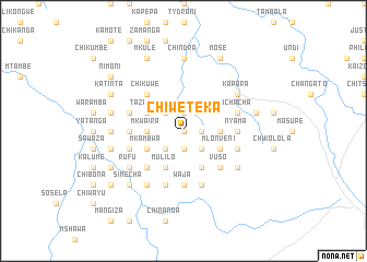 map of Chiweteka