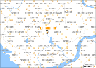 map of Chiwŏn-ni