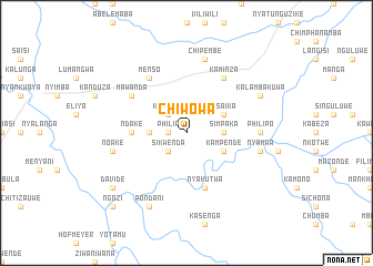 map of Chiwowa