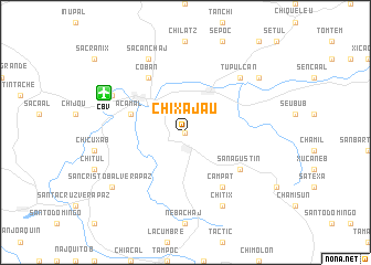 map of Chixajau