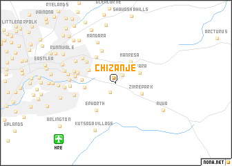 map of Chizanje