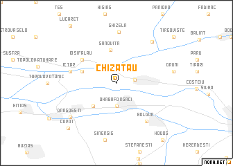 map of Chizătău