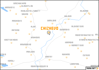 map of Chizhëvo