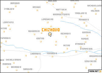 map of Chizhovo