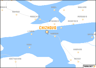 map of Chizhovo