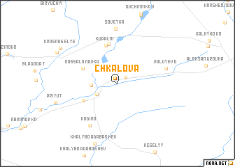 map of Chkalova