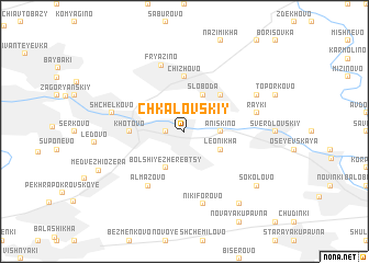 map of Chkalovskiy
