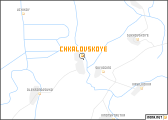 map of Chkalovskoye