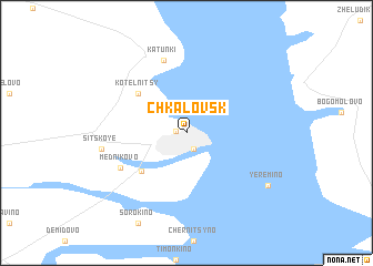 map of Chkalovsk