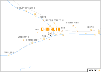 map of Chʼkhaltʼa