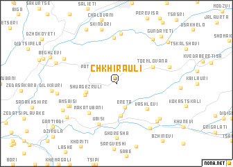 map of Chkhirauli