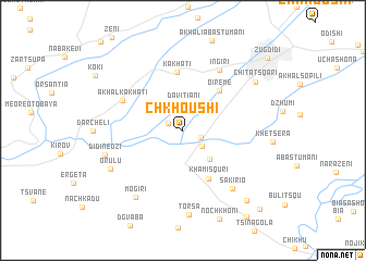 map of Chkhoushi