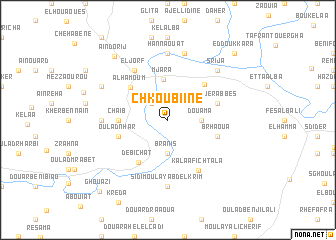 map of Chkoubiine