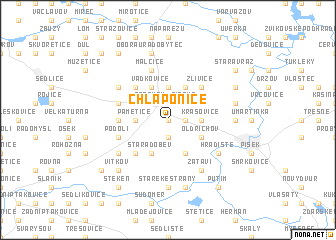 map of Chlaponice