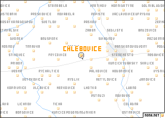 map of Chlebovice