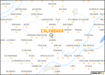map of Chlebówka