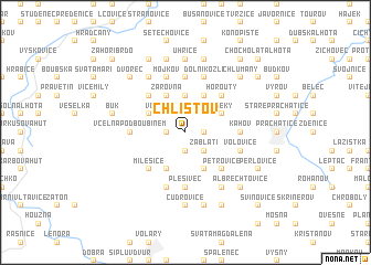 map of Chlístov