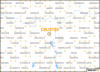 map of Chlístov