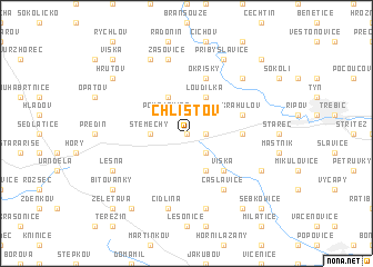 map of Chlístov