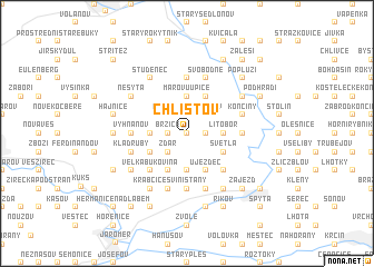 map of Chlístov