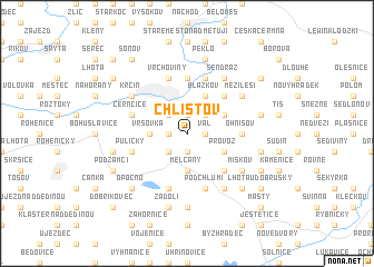 map of Chlístov