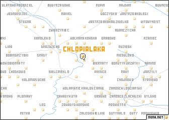 map of Chłopia Łąka