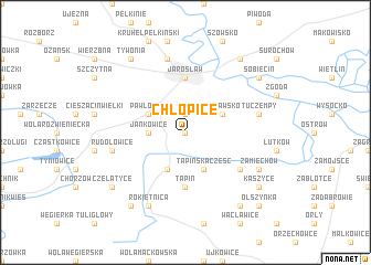 map of Chłopice