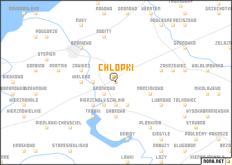 map of Chłopki