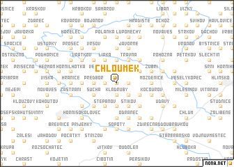 map of Chloumek