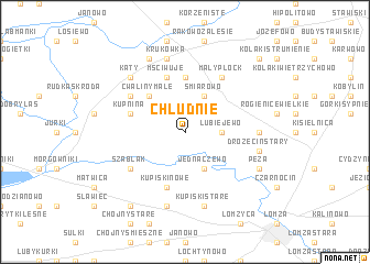 map of Chludnie