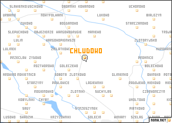 map of Chludowo