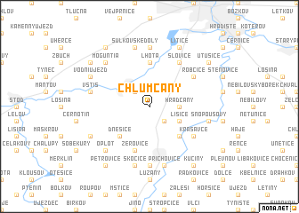 map of Chlumčany