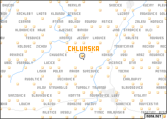 map of Chlumská