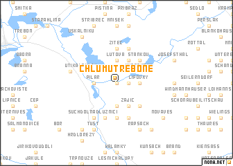 map of Chlum u Třeboně