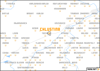 map of Chlustina