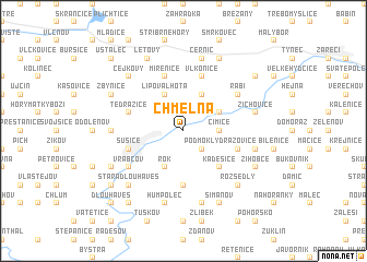 map of Chmelná