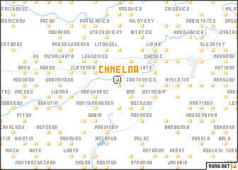 map of Chmelná