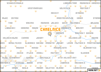 map of Chmelnice