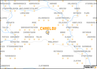 map of Chmeľov