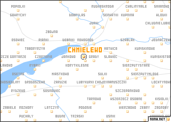 map of Chmielewo