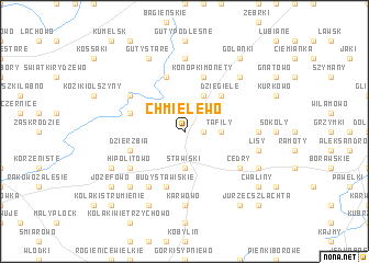 map of Chmielewo