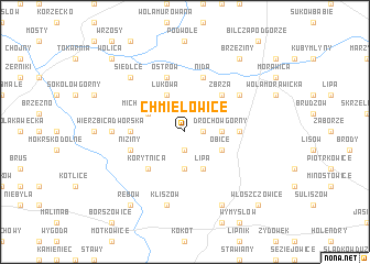 map of Chmielowice