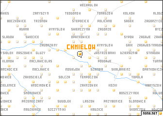 map of Chmielów